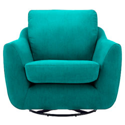 G Plan Vintage The Sixty Seven Swivel Armchair Velvet Teal